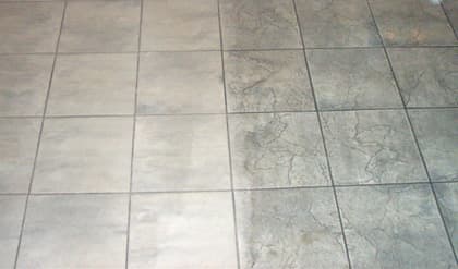Grout Cleaning Demonstration